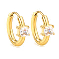 Boucles d'oreilles gem dorée
