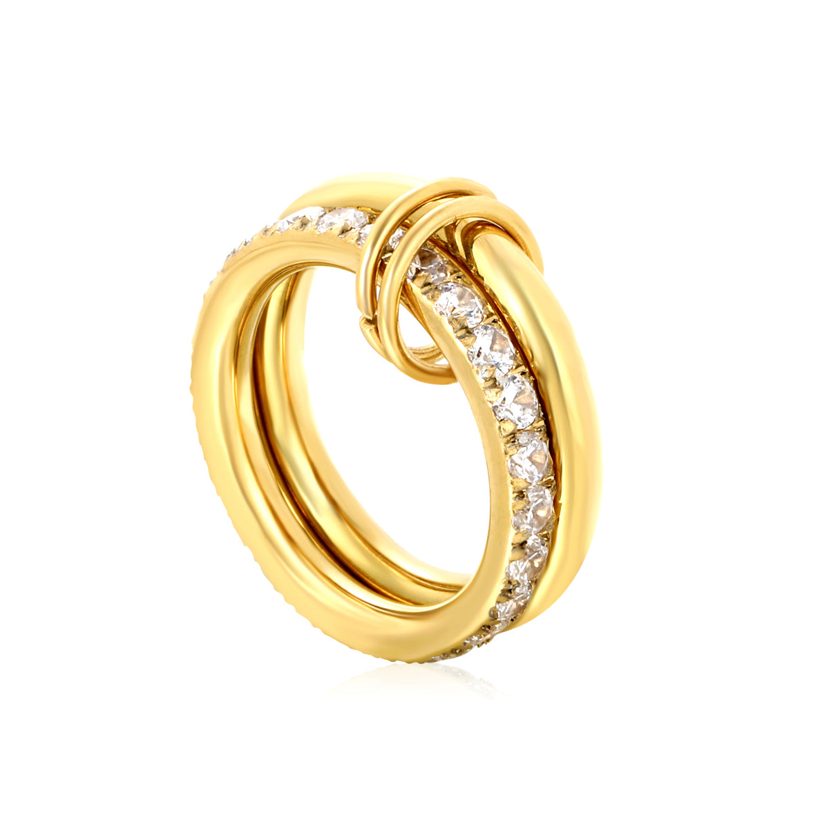 Bague together brillante dorée