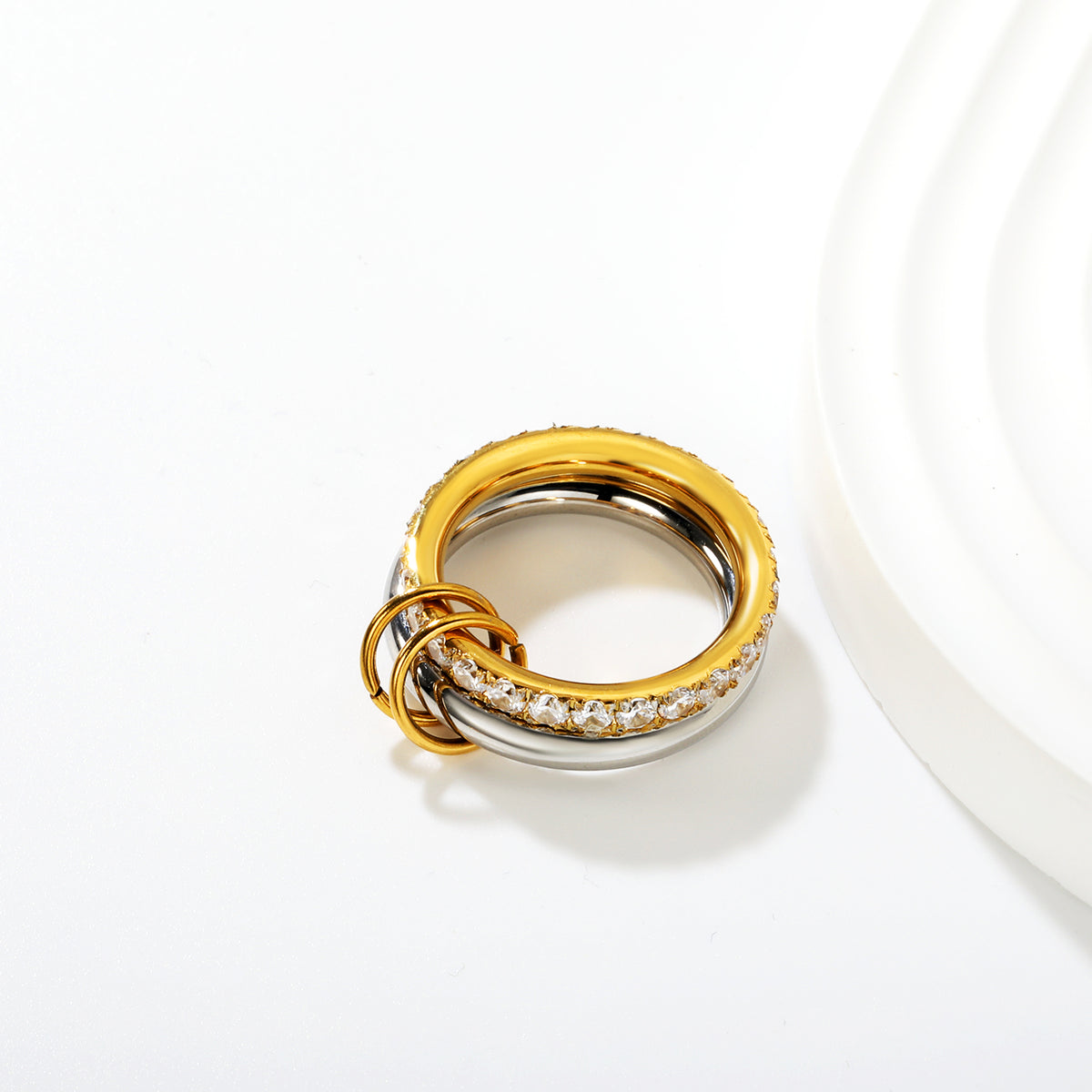 Bague together brillante argenté