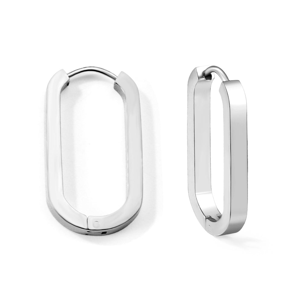Boucle d'oreilles mélo argenté