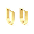 Boucles d'oreilles U dorée