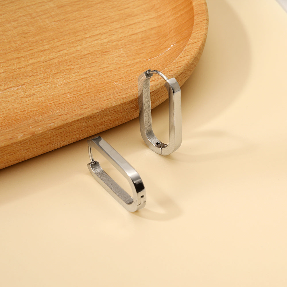 Boucle d'oreilles mélo argenté