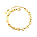 Bracelet pièce dorée