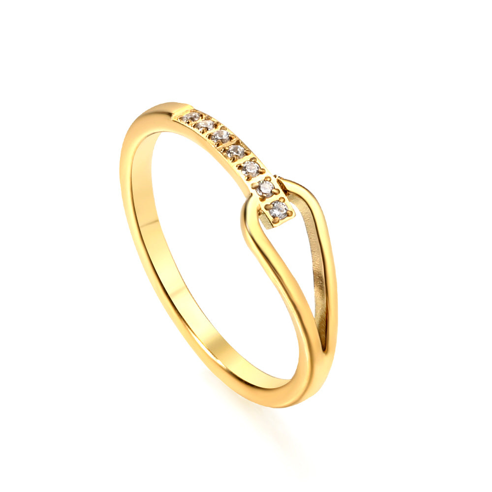 Bague linked dorée