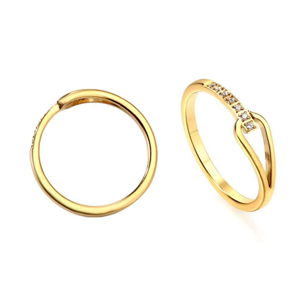 Bague linked dorée