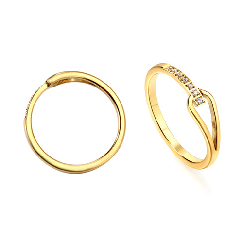 Bague linked dorée