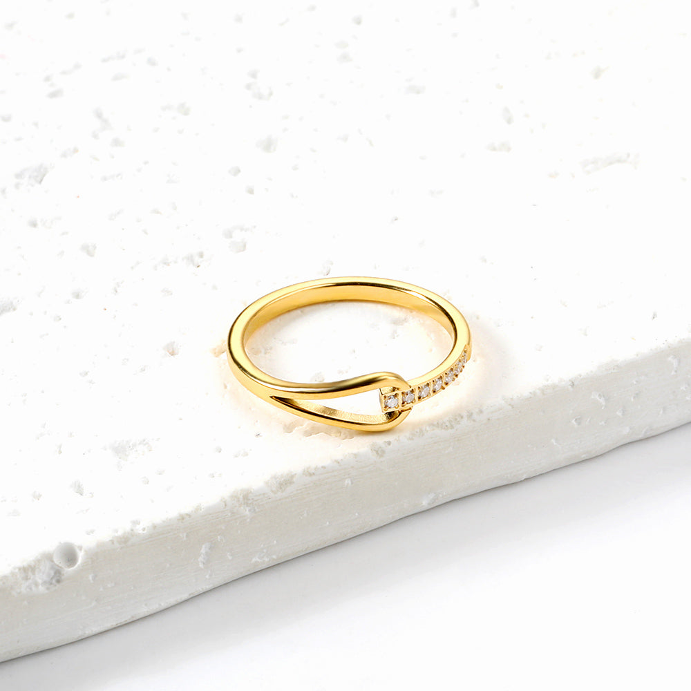 Bague linked dorée