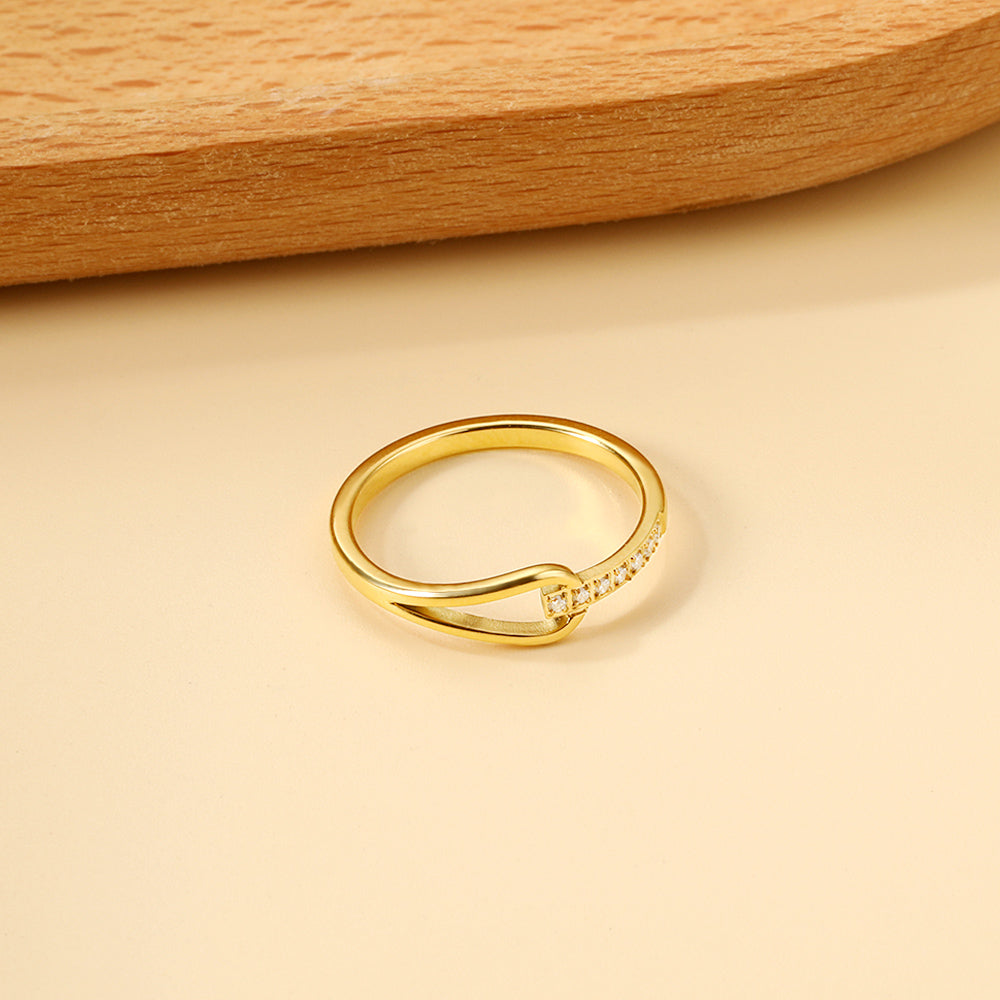 Bague linked dorée