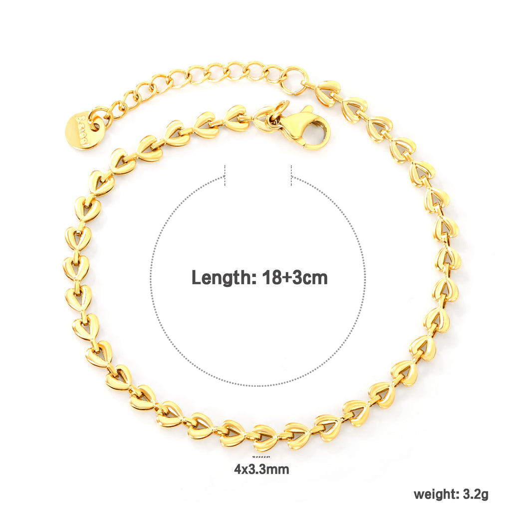 Bracelet love dorée