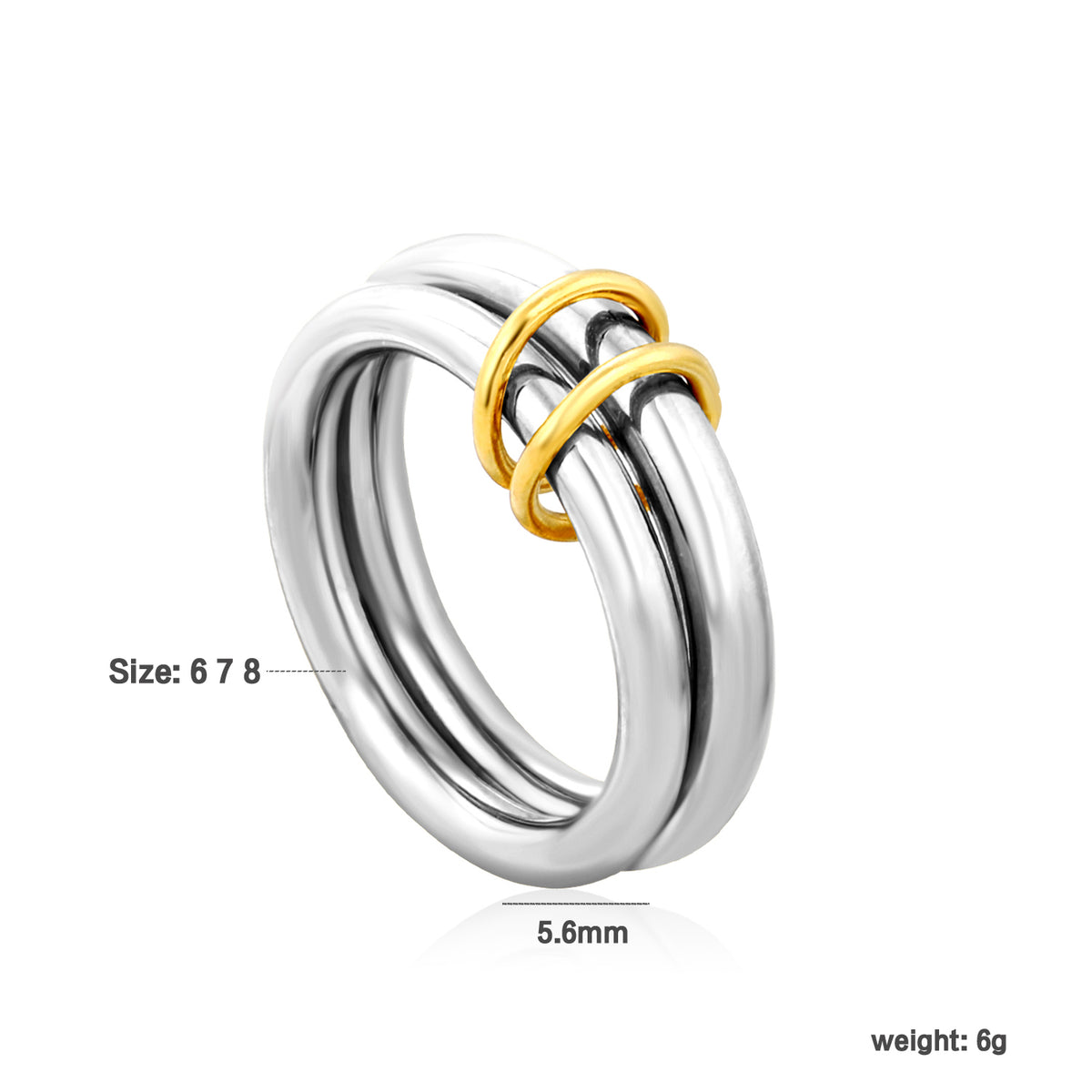 Bague together argenté