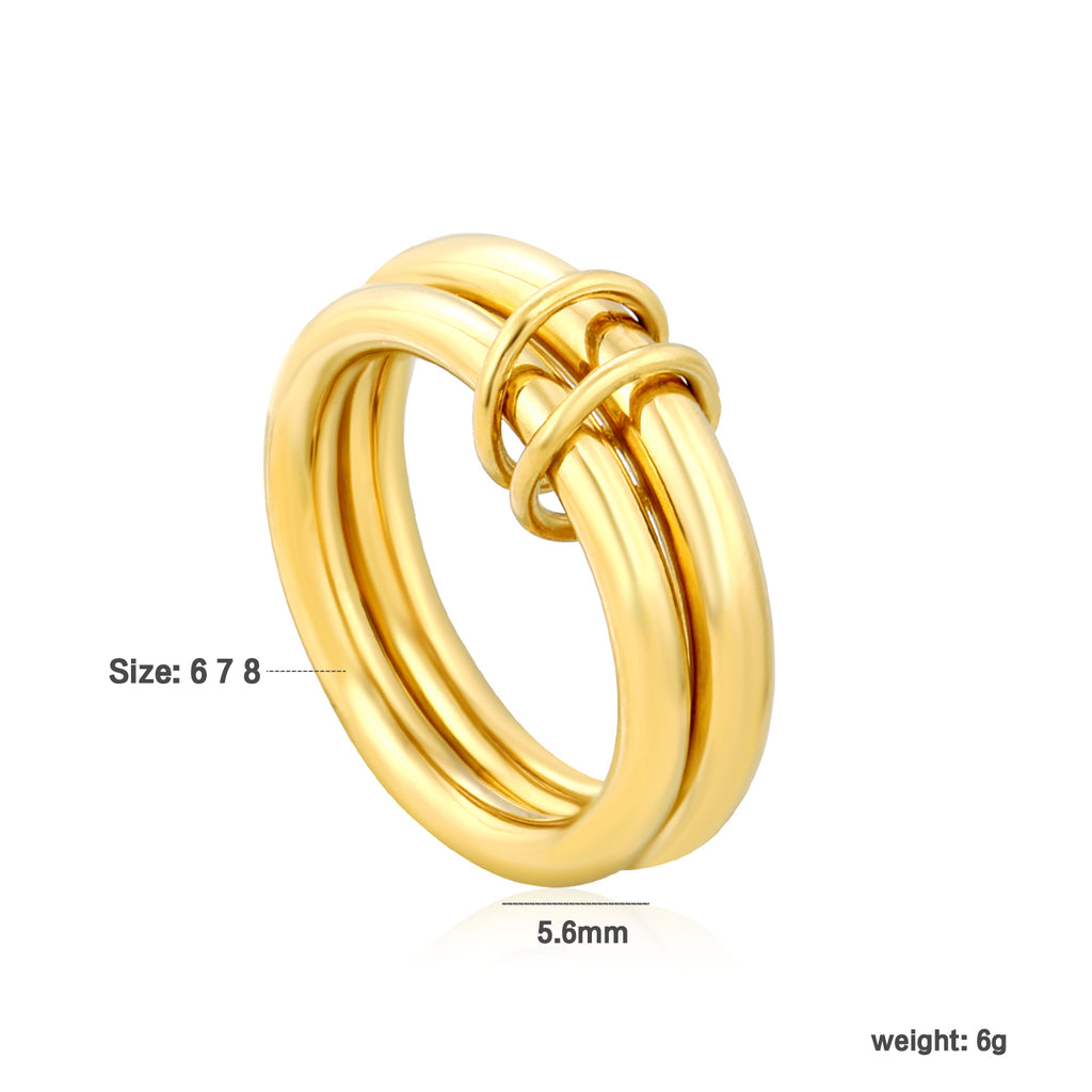 Bague together dorée