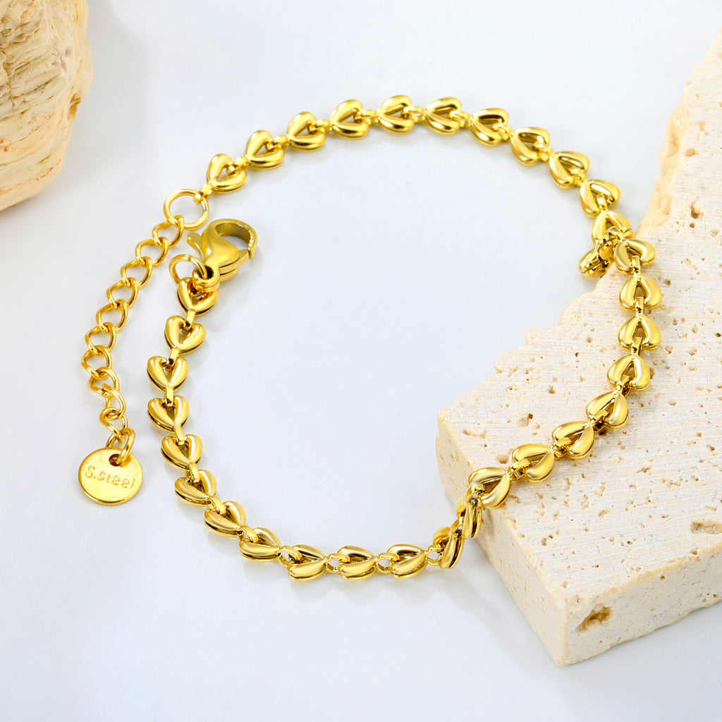 Bracelet love dorée