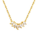 Collier couronne dorée