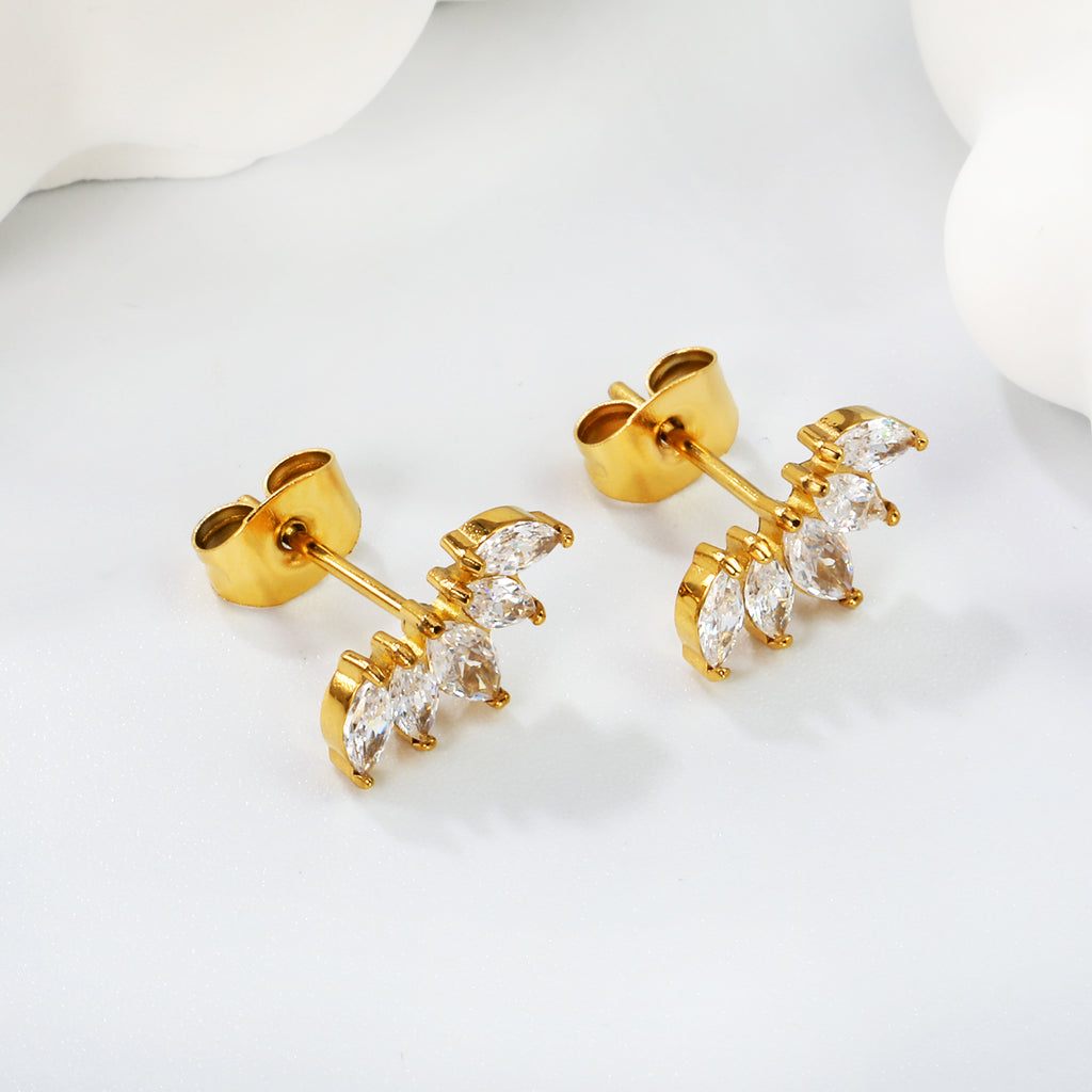 Boucle d'oreille les couronnes dorées