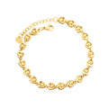 Bracelet coeur dorée