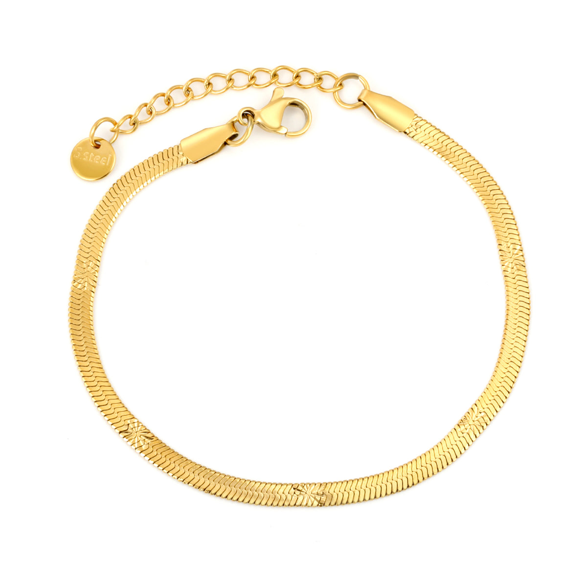 Bracelet serpent dorée