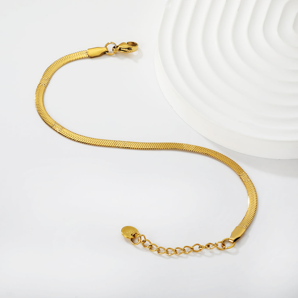 Bracelet serpent dorée