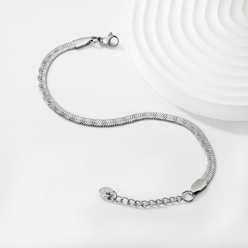 Bracelet en chaine argenté