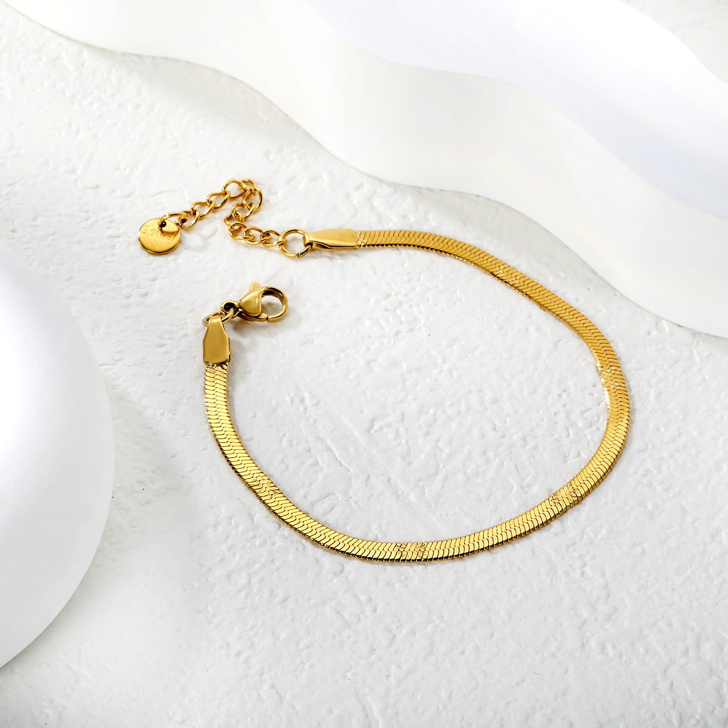 Bracelet serpent dorée