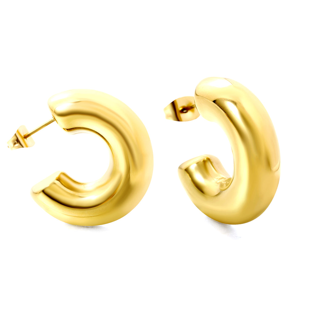 Boucles d'oreilles Émilie dorée