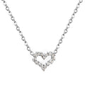 Collier coeur argenté