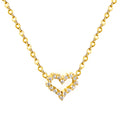 Collier cœur dorée