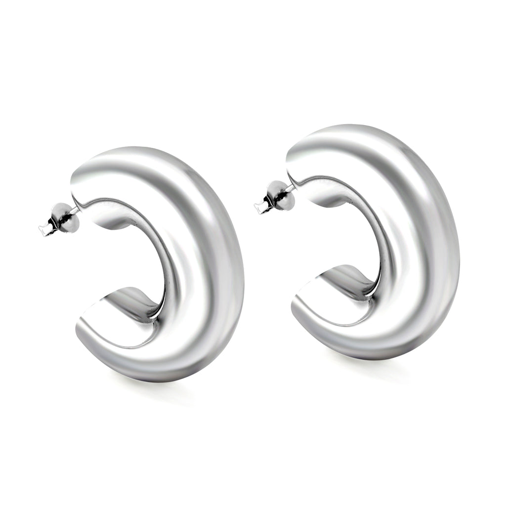 Boucles d'oreilles Émilie argenté