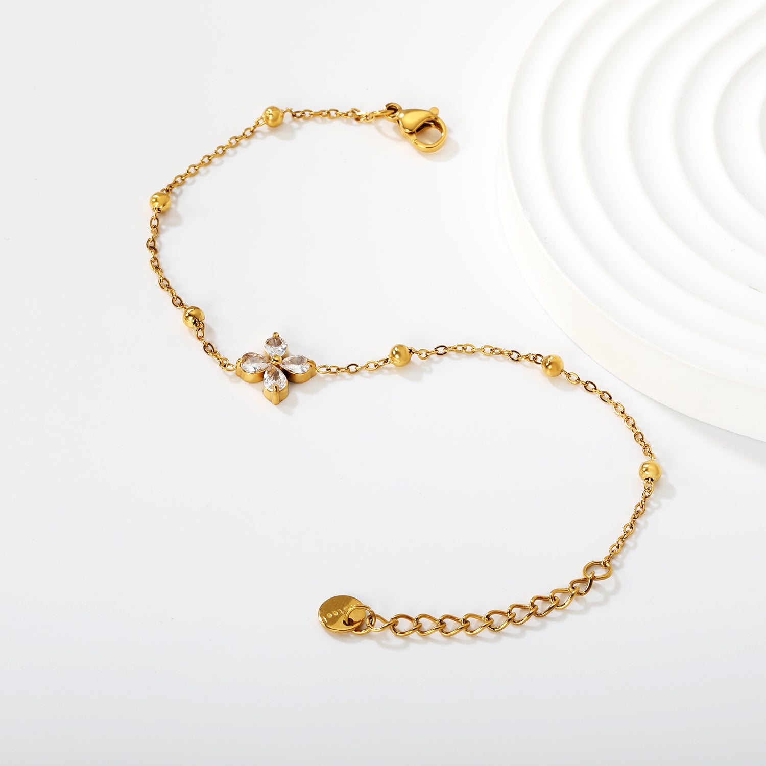 Bracelet fleurie dorée