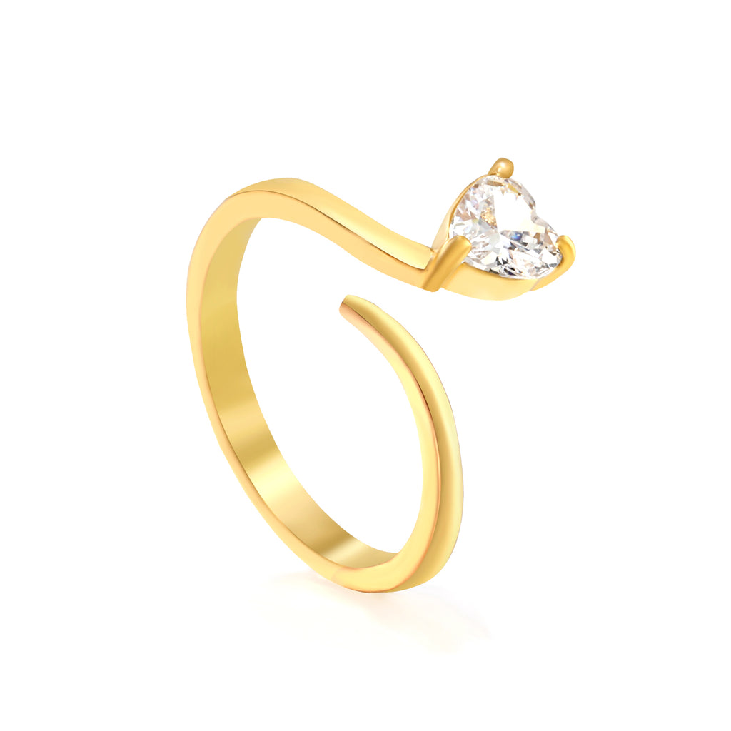 Bague love dorée