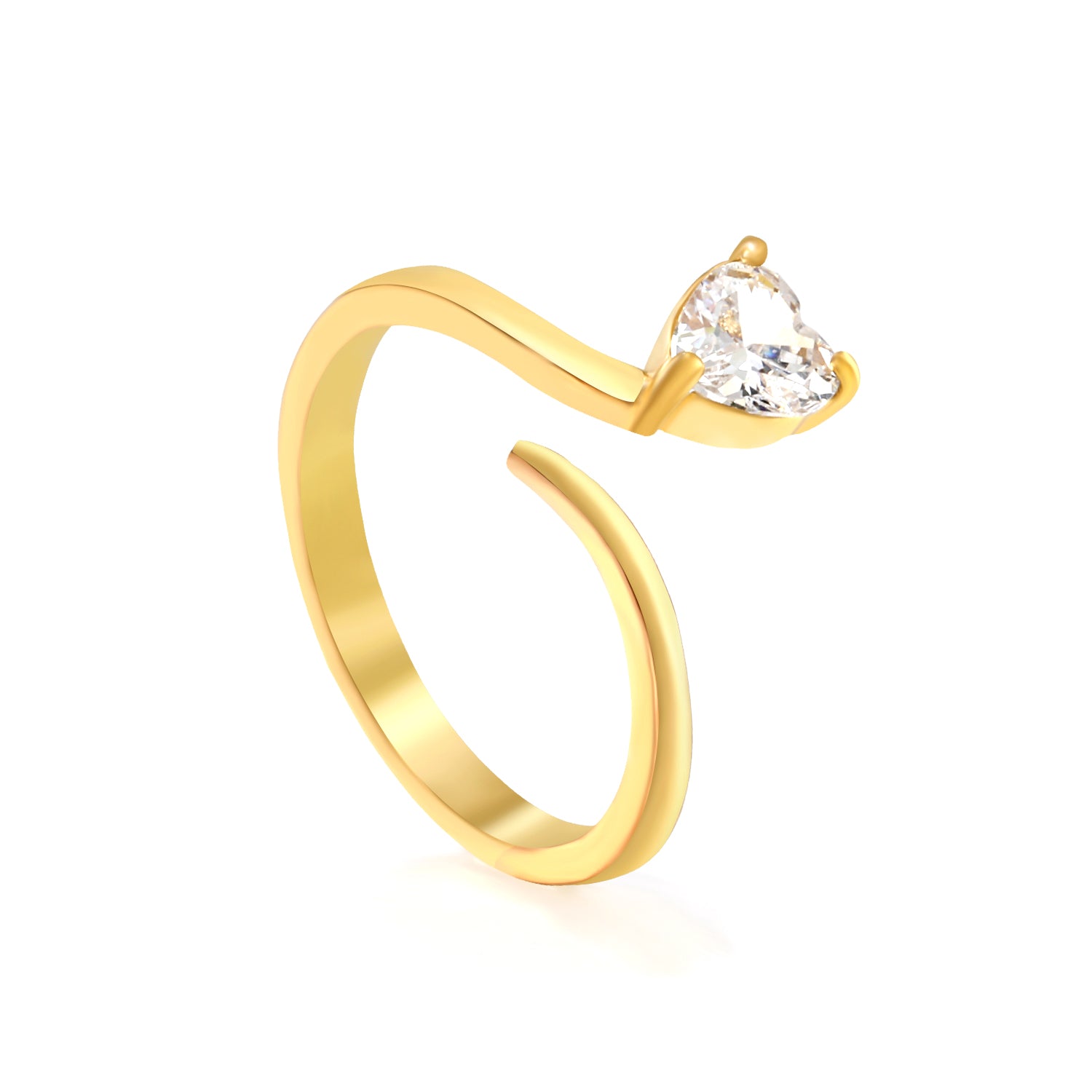 Bague love dorée