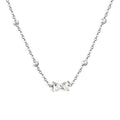 Collier nœud argenté