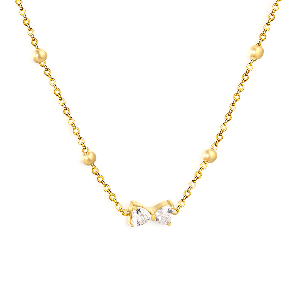 Collier nœud dorée