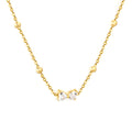 Collier nœud dorée