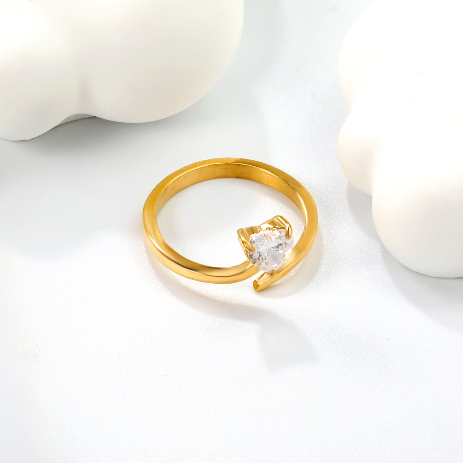 Bague love dorée