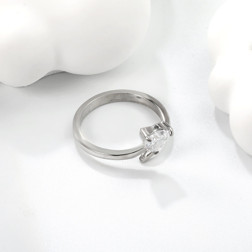 Bague love argenté