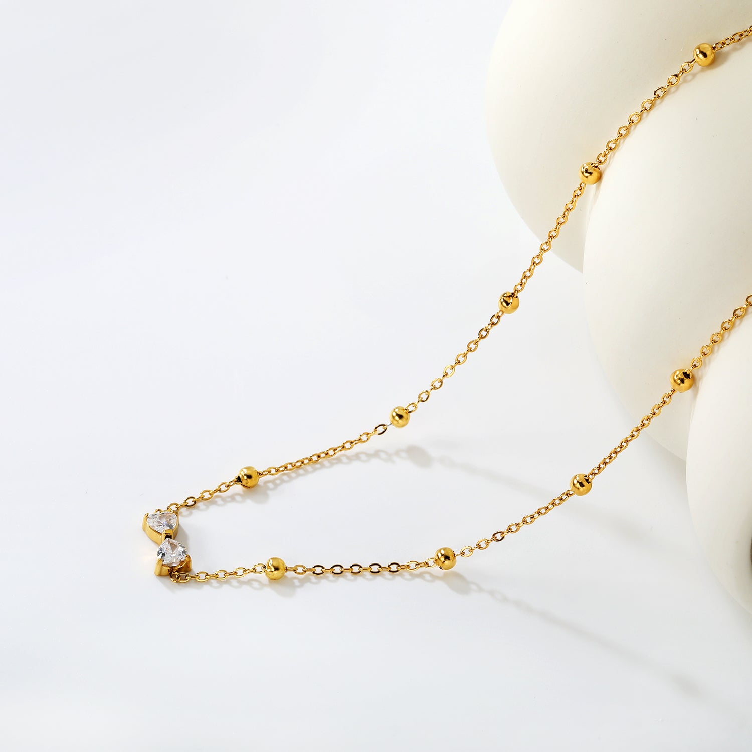 Collier nœud dorée
