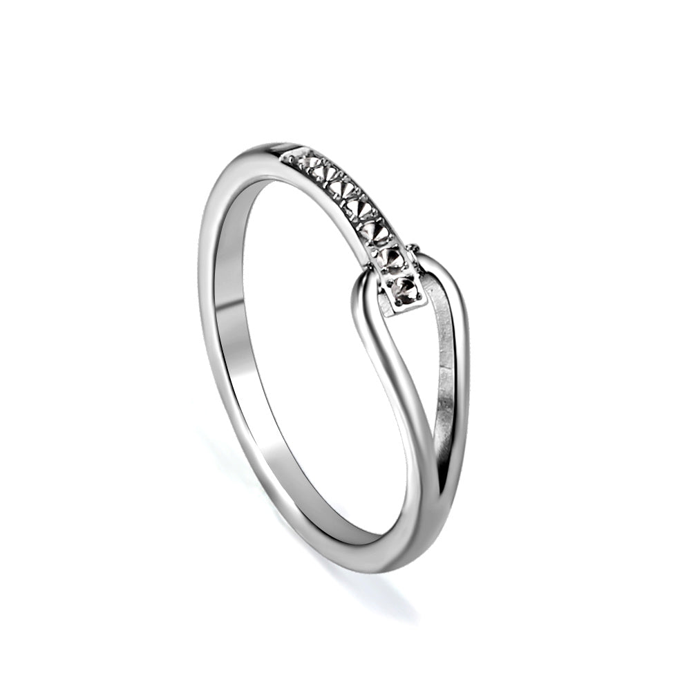 Bague linked argenté