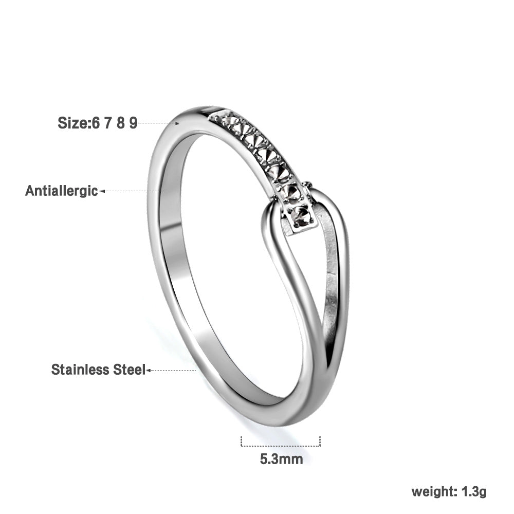 Bague linked argenté