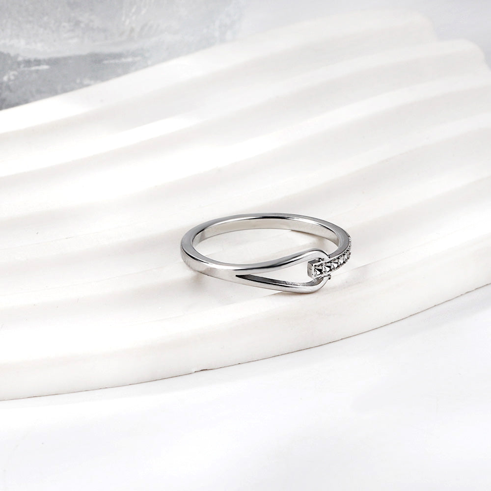 Bague linked argenté