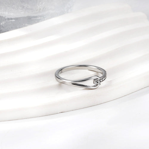 Bague linked argenté
