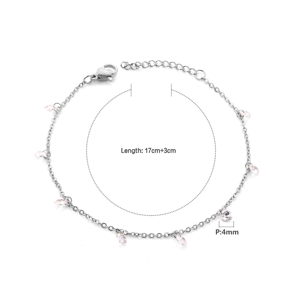 Bracelet brillant argent