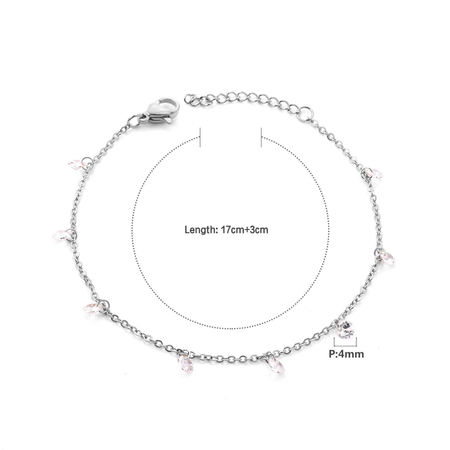 Bracelet brillant argent