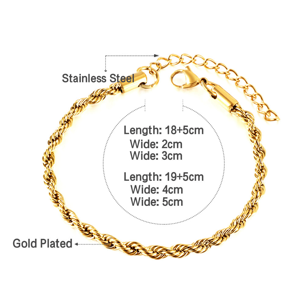 Bracelet Twist dorée