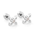 Boucles d'oreilles X argenté