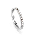 Bague diamant argenté