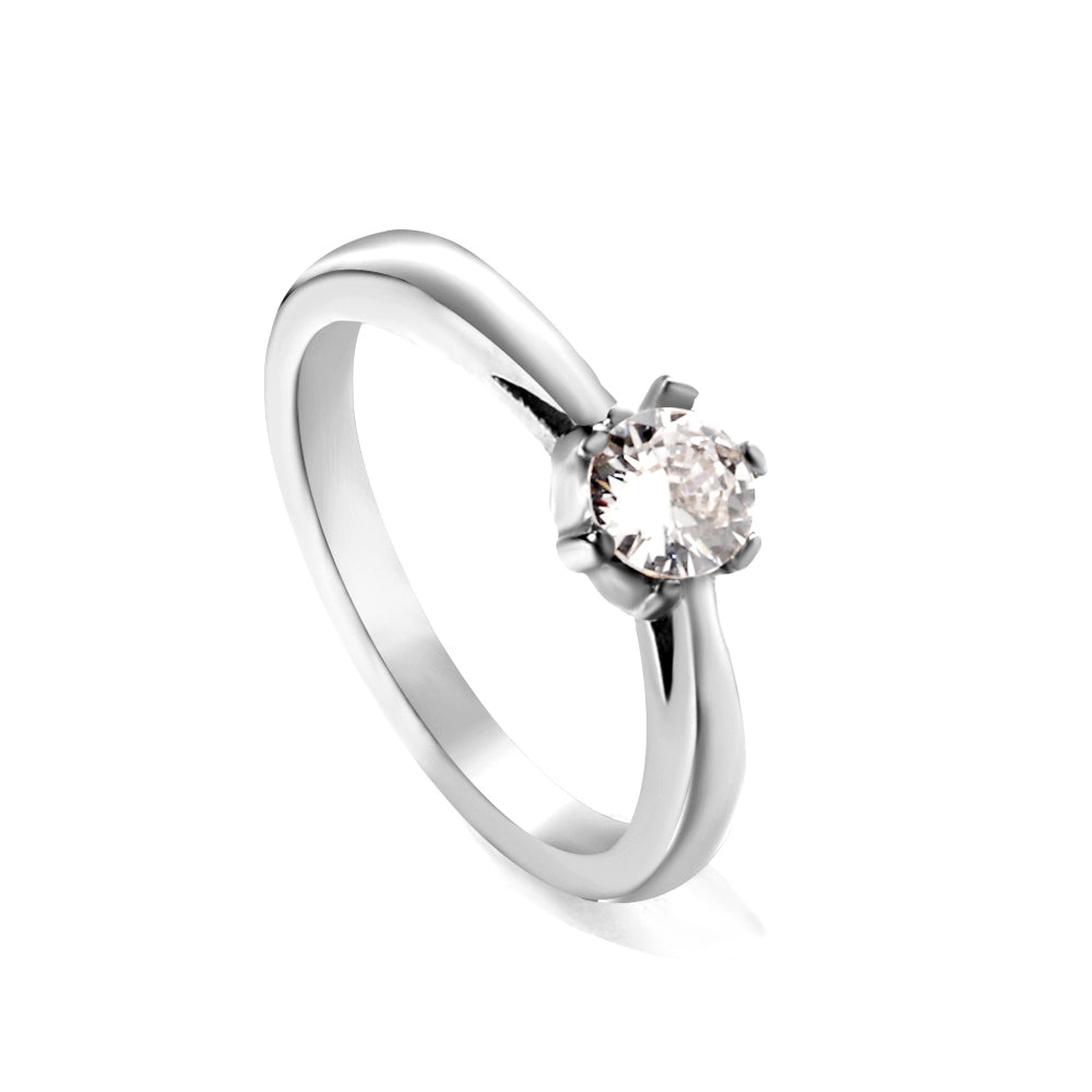 Bague brillante argenté
