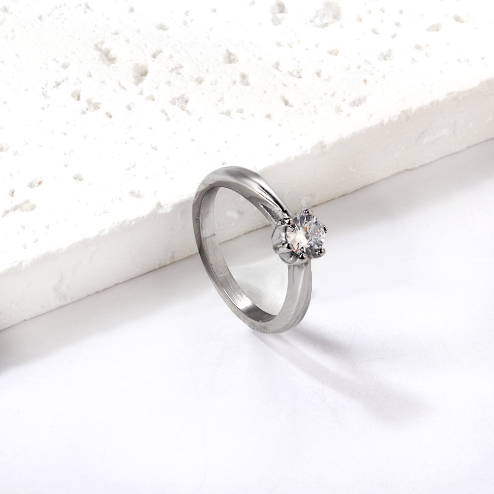 Bague brillante argenté