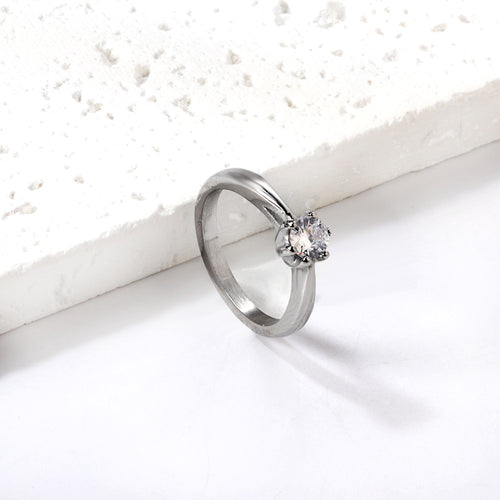 Bague brillante argenté