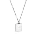 collier soleil argenté