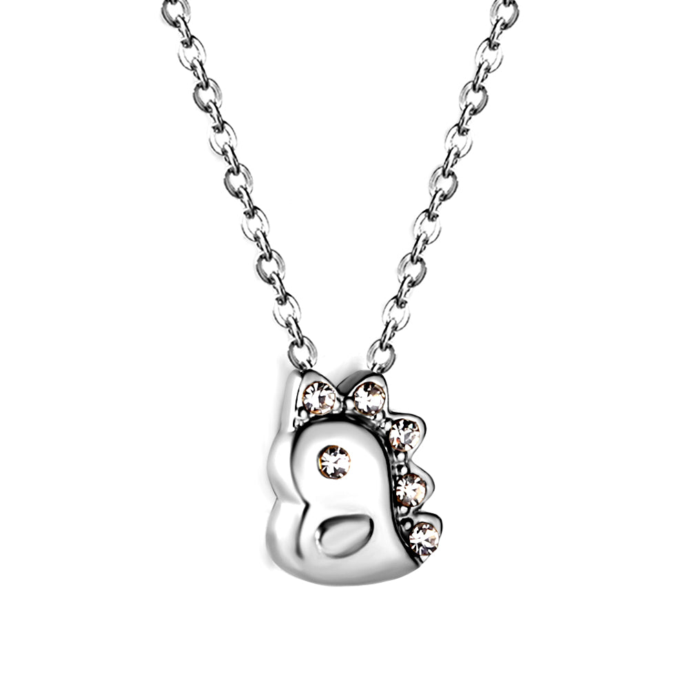 Collier dino argenté